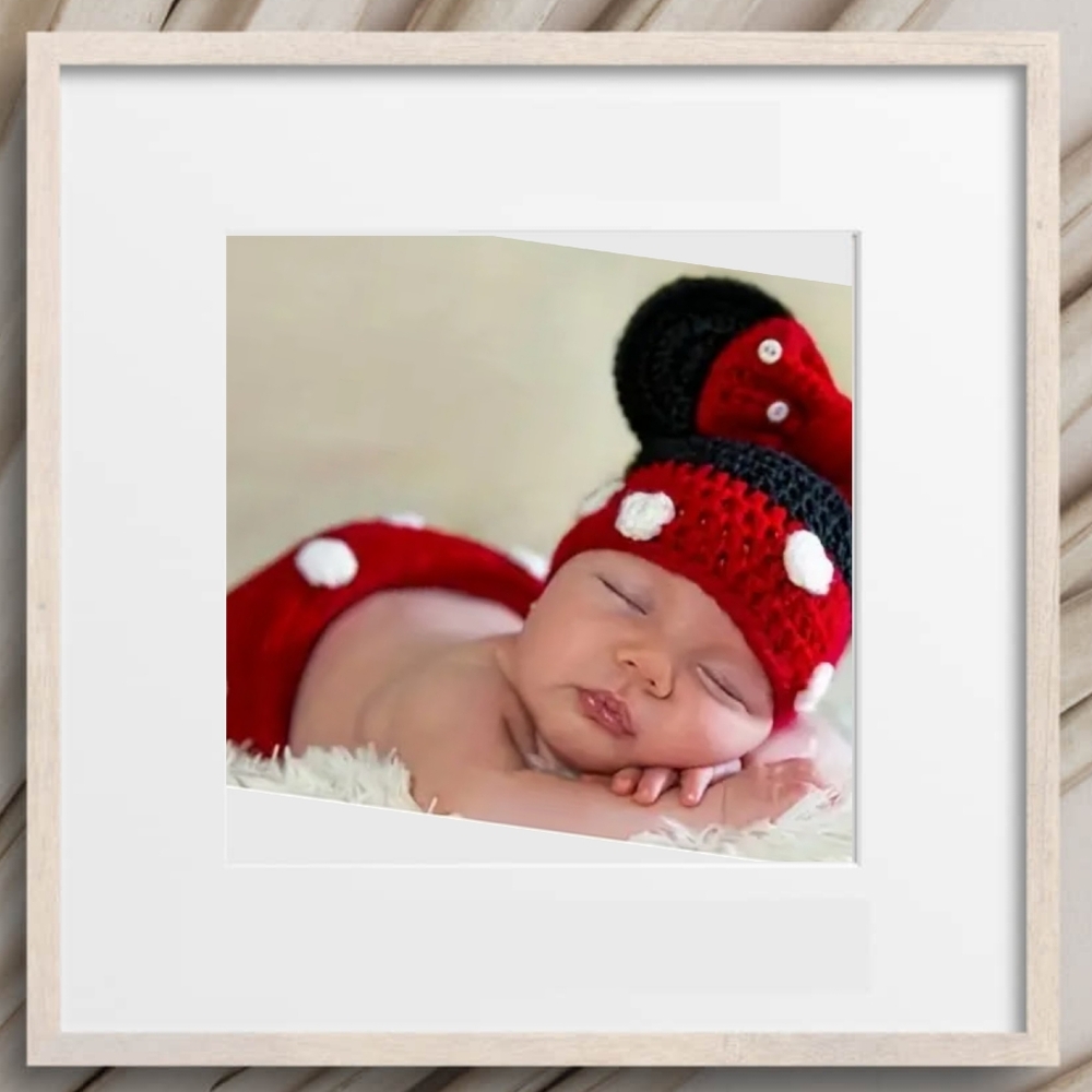Handmade Crochet Photography Props Newborn Knitted Hat and Pants Outfits Set
